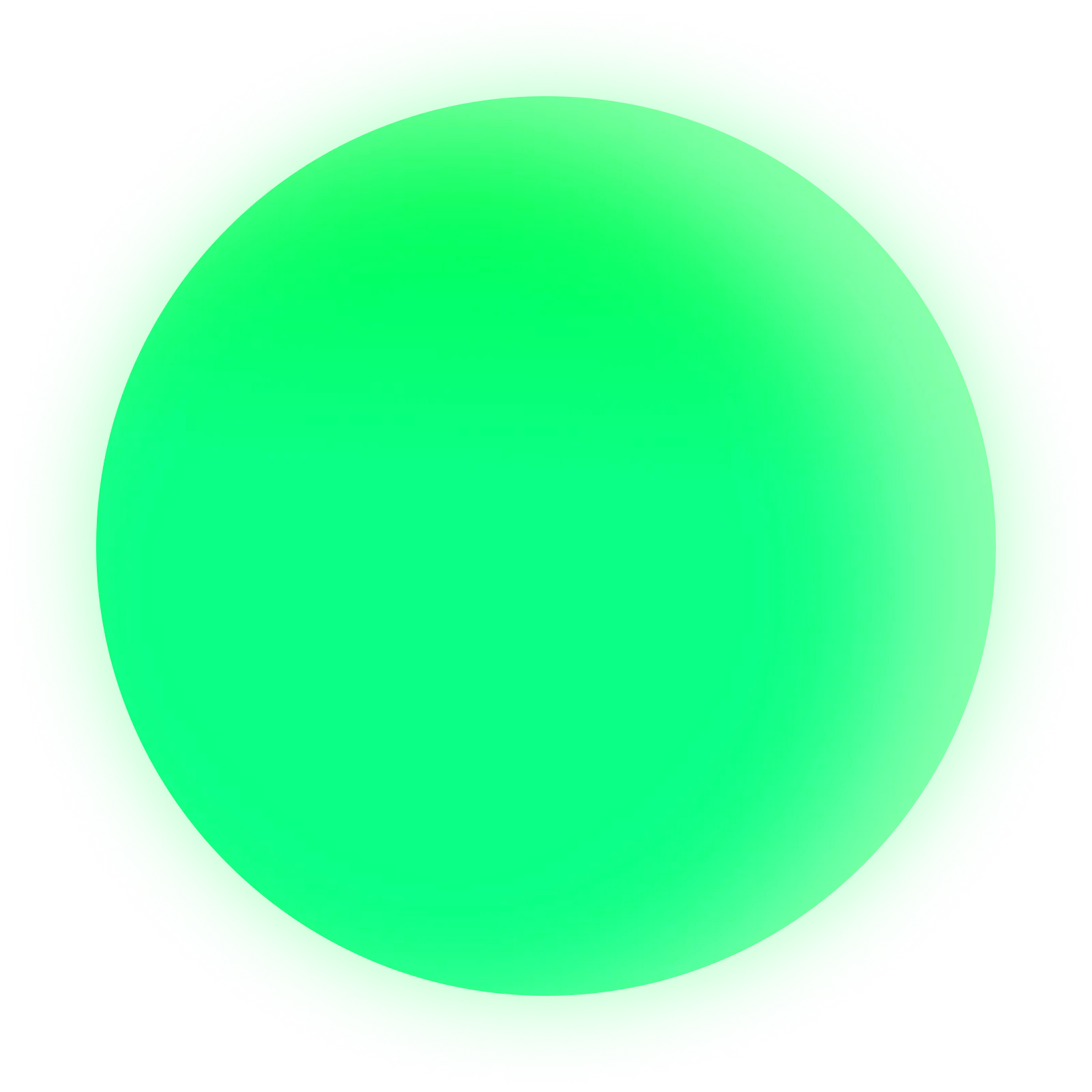 A glowing circle